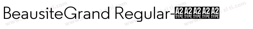 BeausiteGrand Regular字体转换